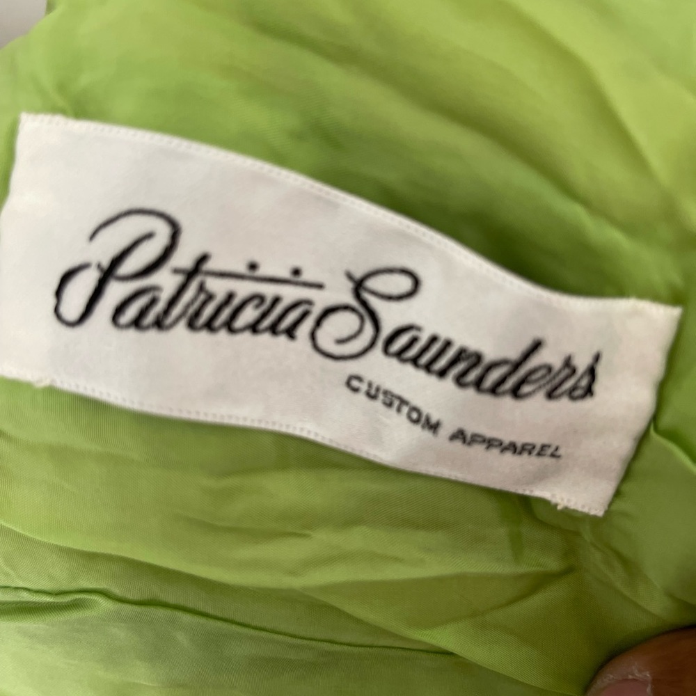 Vintage Silk Neon Green cropped jacket
